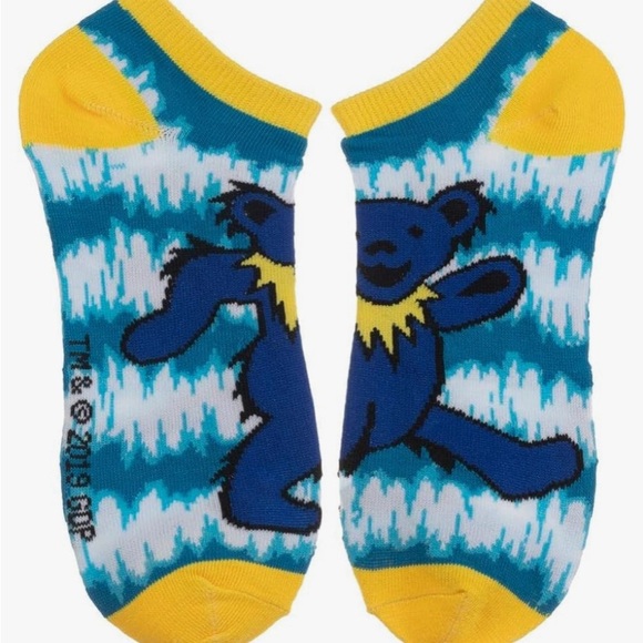 Colorful Grateful Dead 5 pack Print Ankle Socks Set - Picture 6 of 8